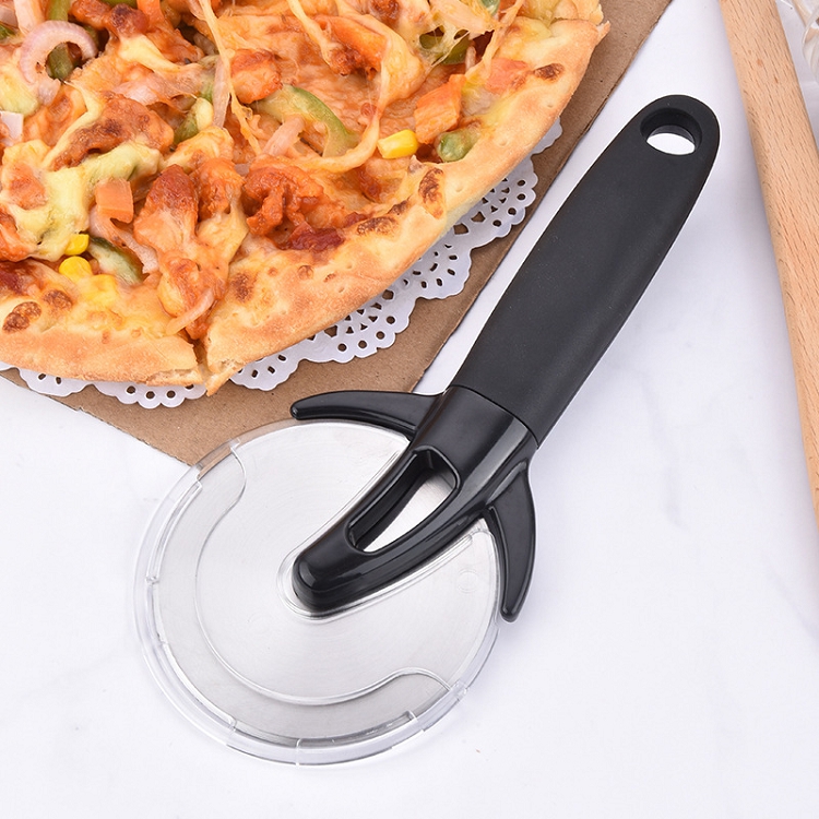 Amazon Popular Products Quality Sharp Pizza Slicer Stainless Steel Pizza Cutter Wheel With Protective Guard